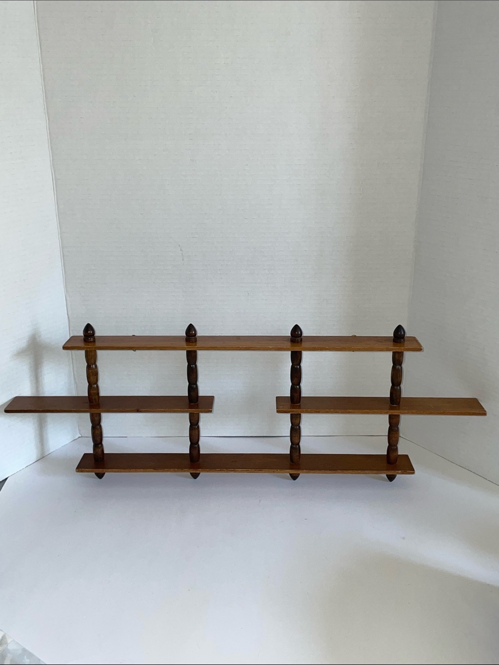 Wood Knick Knack Hanging Wall Display Shelf Vintage Home Cabin Decor